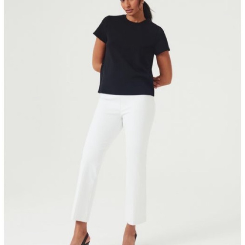 Spanx kick flare white pants size 1X
